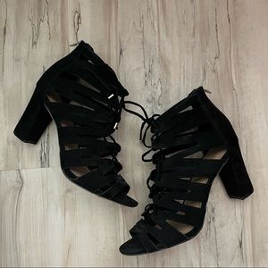 Francesca‘s Black Strappy Heels